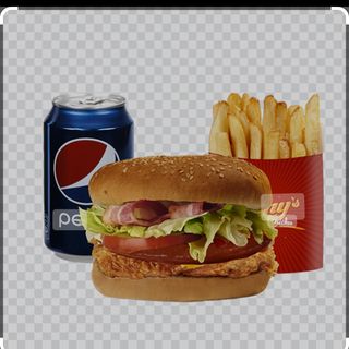 Hamburguesa + patatas + bebida