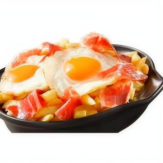 huevos rotos con jamón ibérico