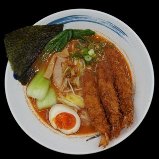 Spicy ebi furay  Miso Ramen