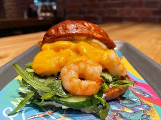 Shrimp burger