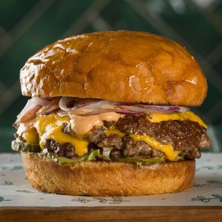 Classic triple smash burger