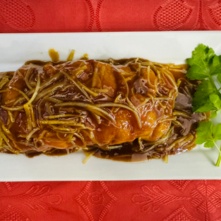 Bacalao Con Cebolleta Y Jengibre
