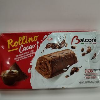 ROLLITO DE CACAO   BALCONI    225 G.