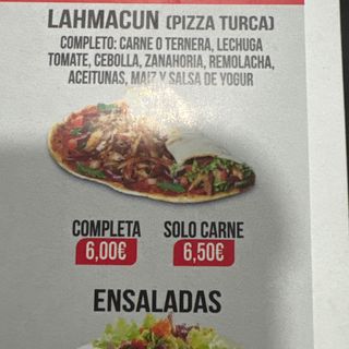 Lahmacun Completa