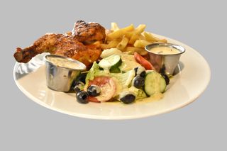 Poulet De Chair Entier Frit + Frites