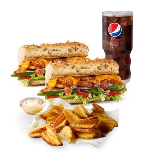 Menú Pollo Teriyaki (30 cm.)