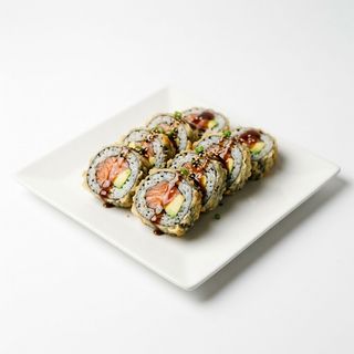 Uramaki sake fritto