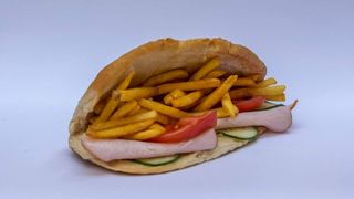 Малък тостер с шунка