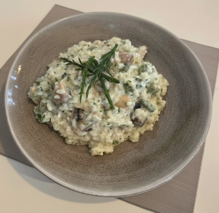Risotto de Espargos e Cogumelos