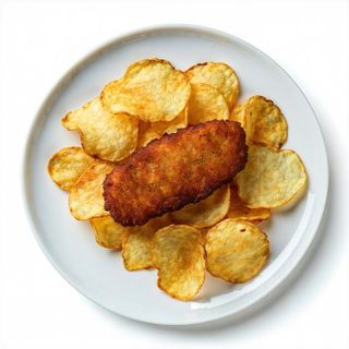 Cotoletta alla milanese + patatine