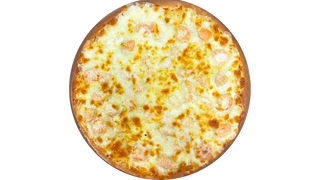 Z łososiem i krewetkami