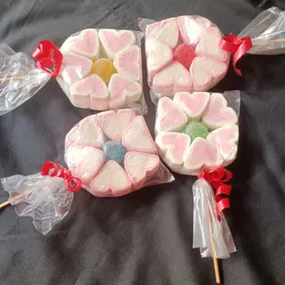 Piruleta flor de nubes 