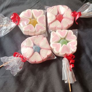 Piruleta flor de nubes 