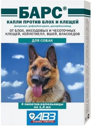 Барс капли против блох и клещей