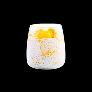 Puddim de Arroz com Manga