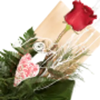 Ramo com 1 Rosa Vermelha de Viana