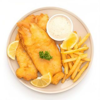 Pescado Rebozado Con Patatas