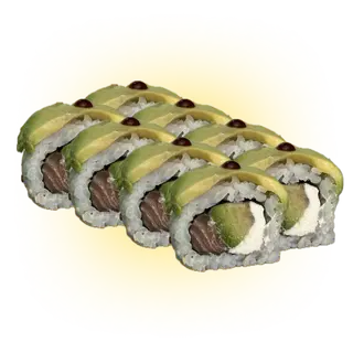 Philadelphia z łososiem w avocado