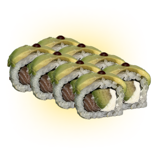 Philadelphia z łososiem w avocado