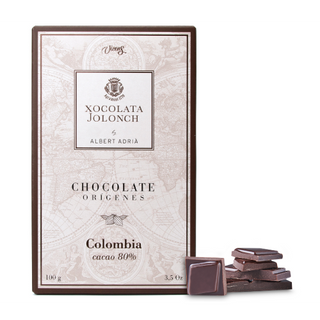 Chocolate Negro 80% Cacao Orígenes Colombia Jolonch 100 Gr.