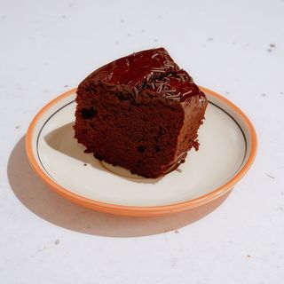 Porción bizcocho chocolate