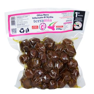 Oliwki Pieczone Czarne - 250g - Terramia - Sycylia