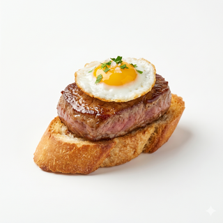 Montadito de Filete Y Huevo