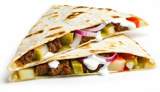 Piadina kebab - kebab verde, cipolla, salsa yogurt