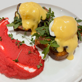 Eggs Benedict with bacon