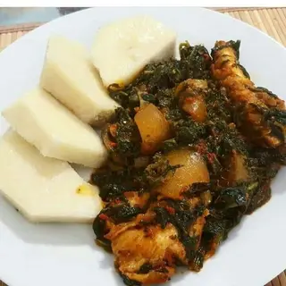 Yam and vegetable sauce 