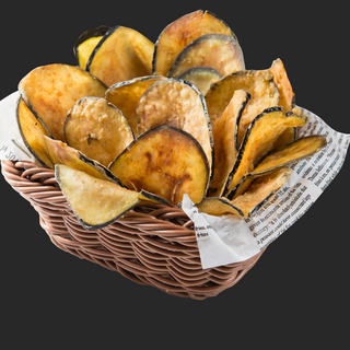 chips de berenjenas con miel