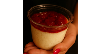 Ryż na mleku z konfiturą owocową