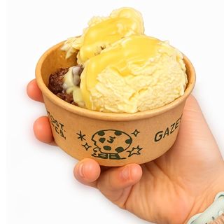 VASO DE MINIBROWNIES CON HELADO