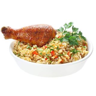 Fried Rice and Chicken Combo