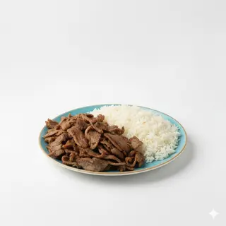 Piatto kebab riso