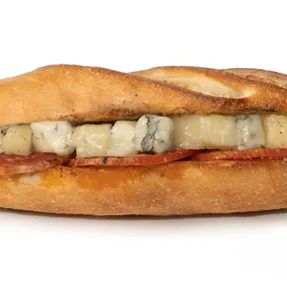 55. Pepperoni e queijo gorgonzola