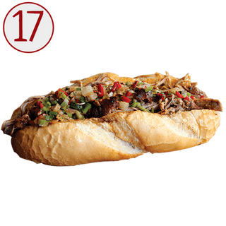 Сандвич Pulled Pork Chimichurri + пържени картофки (300г)