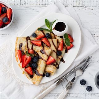 Crep De Chocolate Y Fruta