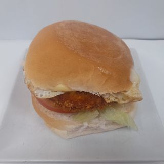 Hamburugesa de pollo crujiente chingona