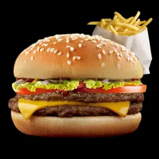 Double Cheese + Frites