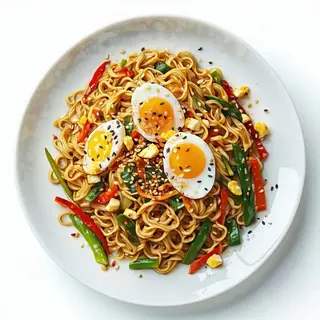 22. Spaghetti ramen saltati