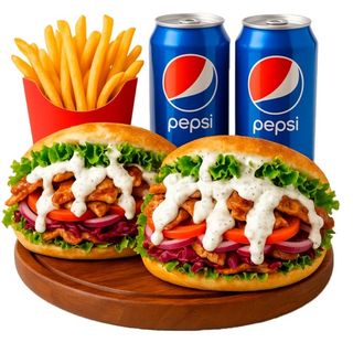 Oferta de pareja de 2 kebabs