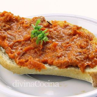 tostada de zurrapa de carne