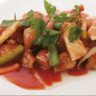 125. Pollo in salsa agrodolce