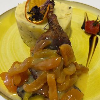 Pulpa rata confiata si piure trufat