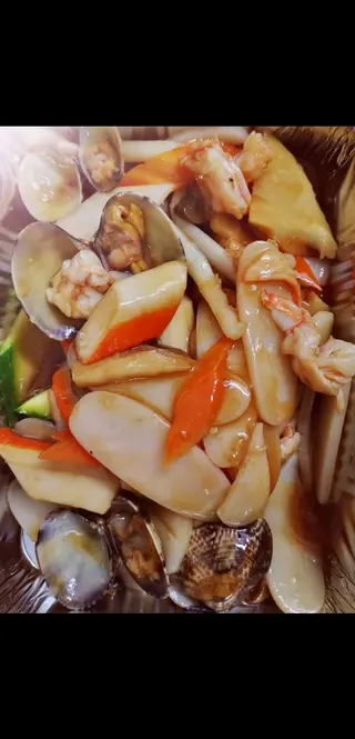 Gnocchi di riso con frutti di mare
