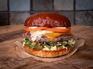 Blue cheese burger
