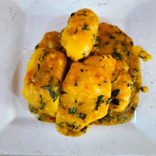 Yam Porridge+ Titus fish 