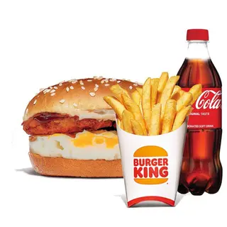 BBQ Egg Burger Regular-Meal