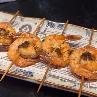 Brocheta De Gambas Marinadas